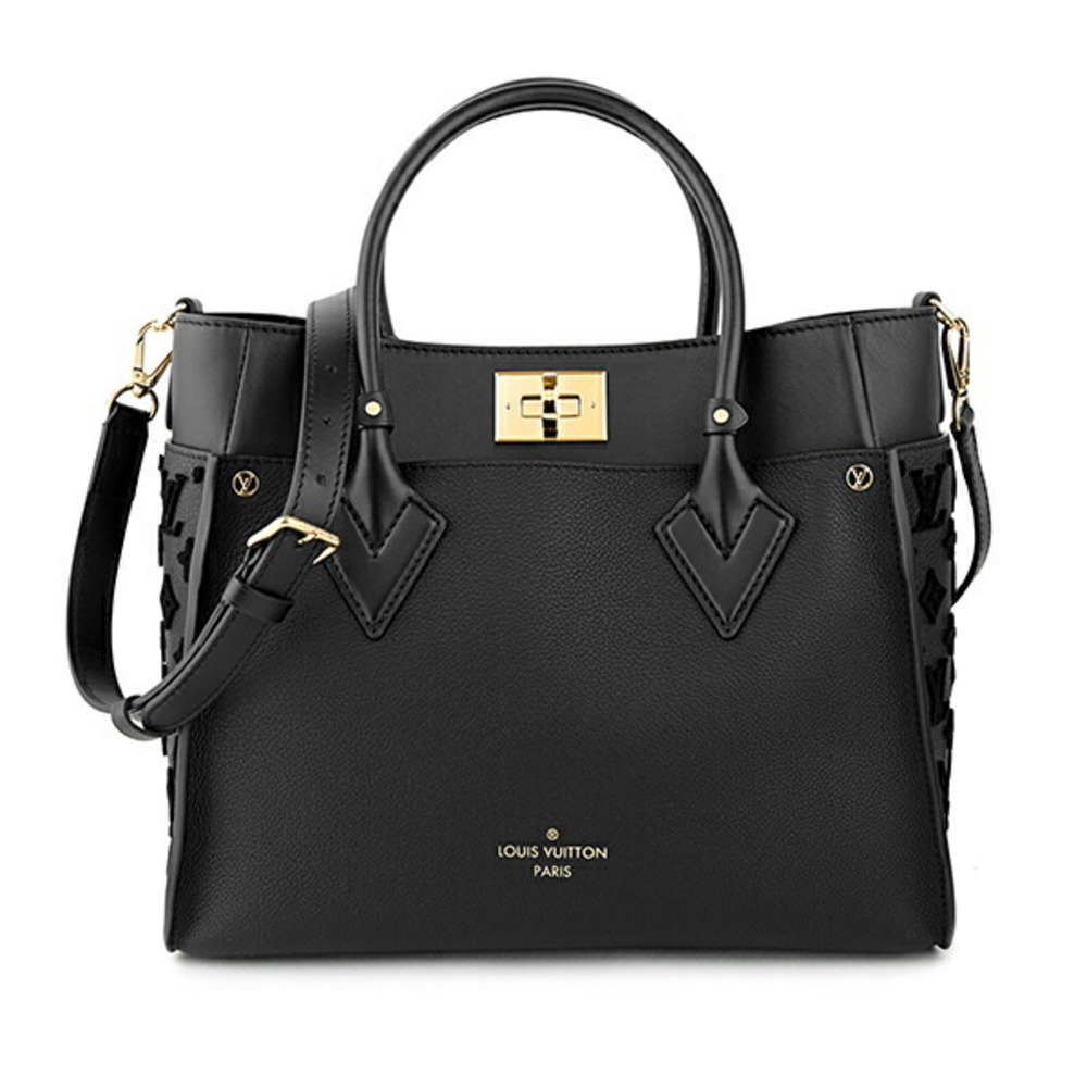 Louis Vuitton On My Side Handbag High-end Leather Black